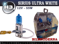 Sirius ultra white H3 12 Volt 55 Watt